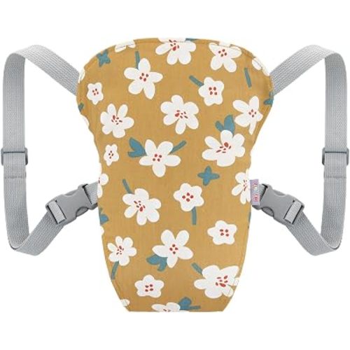 Baby Doll Carrier for Little Girls Reborn Baby Doll Carrier Accessories with Adjustable Straps Doll Carrier for Toddler 3+ - Yellow