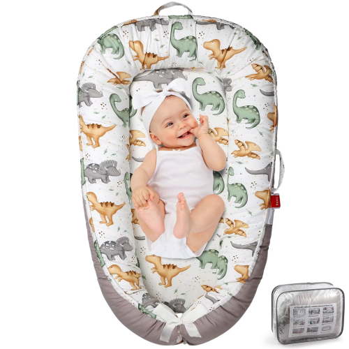 BUTOA Baby Lounger - Breathable & Soft Baby Nest, Portable and Lightweight Tummy Time Lounger for Home and Travel, Ideal Newborn Babies Essentials Baby Shower Gifts
