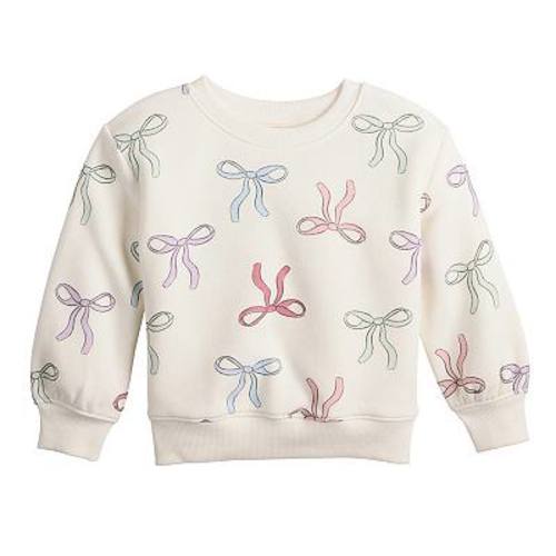 Baby & Toddler Girl Jumping Beans® Core Fleece Crew Sweatshirt