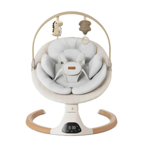 Baby Swings for Infants, Monamii Baby Swing, Bluetooth Infant Swing with Music Speaker, 5 Speeds and Remote Control, Indoor & Outdoor Use