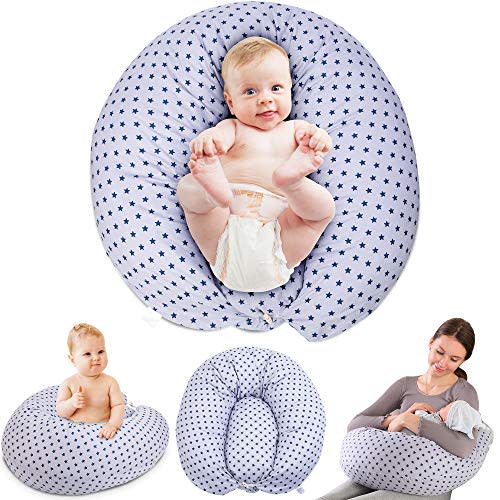 Chilling Home Nursing Pillows for Breastfeeding & Pregnancy Pillows for Sleeping, 47 Inch Breast Feeding Pillows for Babies & Breastfeeding Pillows for Moms, Original Baby Feeding Pillow and Position