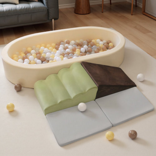 Benarita SoftPark 5-In-1 Soft Climber and Large Ball Pit, Foam Climbing Blocks, Big Ball Pool, Cushions for Toddlers & Reviews | Wayfair