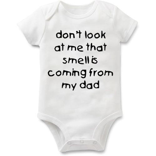 Rocksir Funny Slogan Super Soft Cotton Comfy Baby Short Sleeve Bodysuit