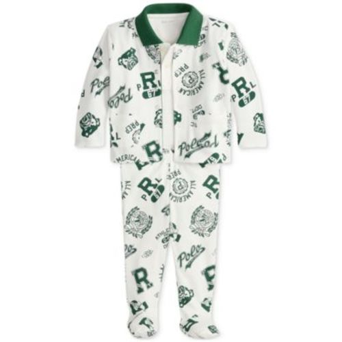 Baby Boys Reversible Jacket, Polo Bodysuit & Footed Pant Set