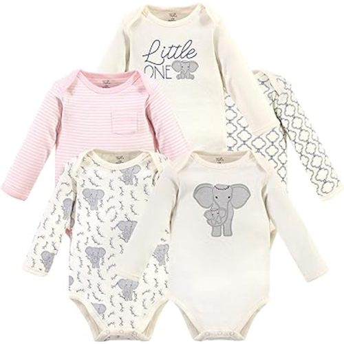 Touched by Nature Unisex Baby Organic Cotton Long-Sleeve Bodysuits