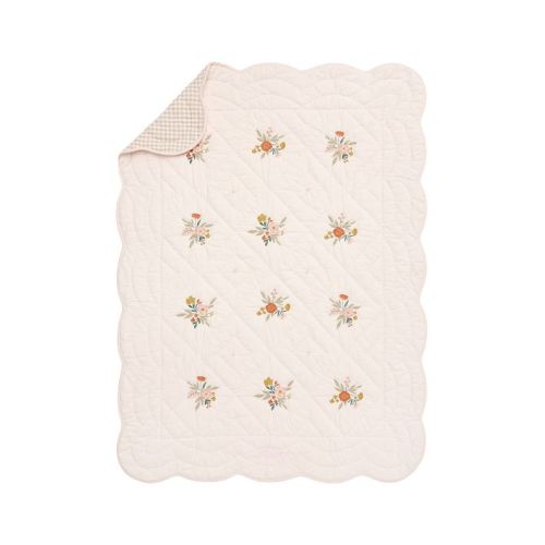 Chris Loves Julia Reversible Floral Baby Quilt | Pottery Barn Kids