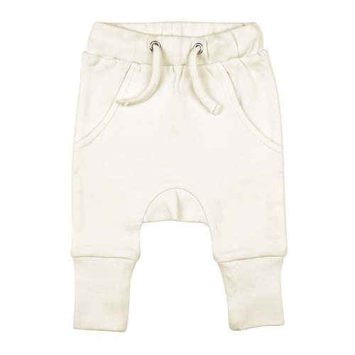 Organic Harem Joggers in Buttercream