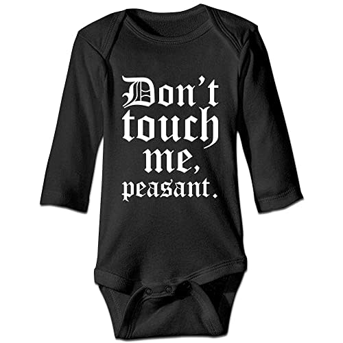 DOQOSESHY Don't Touch Me Peasant-Baby Outfit Boys Girls Romper Short Sleeve/Sleeveless/Long Sleeve Bodysuit