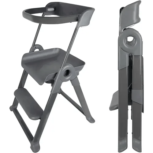 Boon Pivot Toddler Tower - Folding Toddler Step Stool - Montessori Kitchen Stool for Learning and Cooking - 21.75 L x 22.75 W x 34.75 H - Ages 18 Months to 4 Years