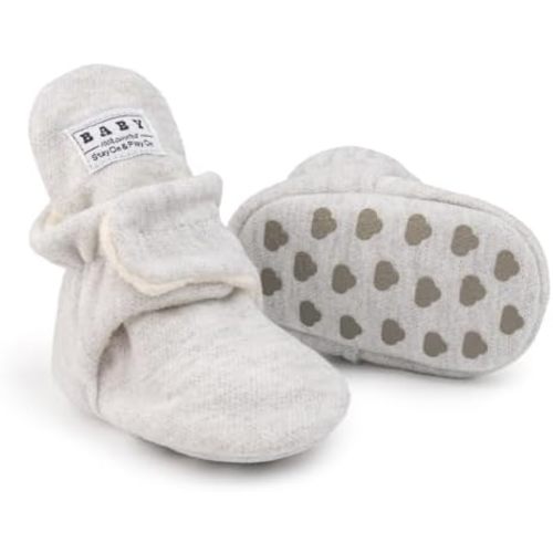 Newborn Infant Baby Girl Boy Cotton Booties Stay On Sock Slippers