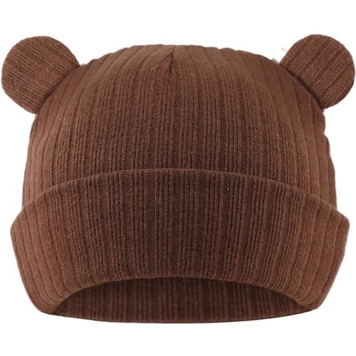 Zsedrut Newborn Baby Hat Bear Infant Cute Baby Beanie Toddler Boys Girls Knitted Hats for New Born