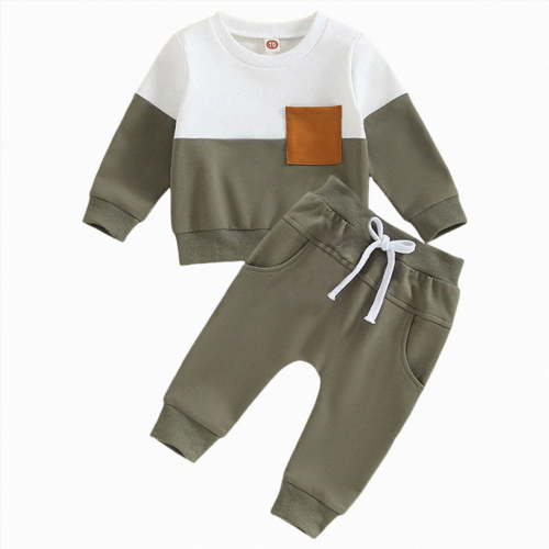 Ramiter Baby Boy Clothes 3-6 Months Toddler Baby Boy Fall Winter Clothes Long Sleeve Sweatshirt Pullover Tops + Joggers Pants Outfit Set