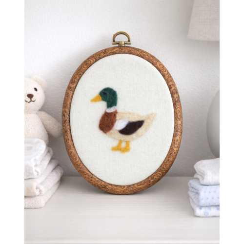 Custom mallard duck nursery decor felt embroidery wall art baby boy nursery decor wall art mallard baby shower gift ideas for newborn sign