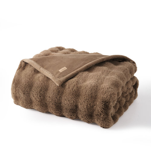 EverGrace Faux Fur Weighted Throw Blanket & Reviews | Joss & Main