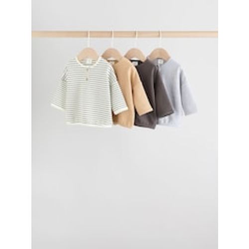 Buy Mono Stripe Baby Long Sleeve T-Shirts 4 Pack (0mths-2yrs) from Next USA