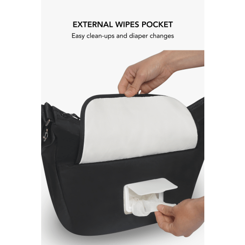 Roam Crossbody Diaper Bag / Mid(dle of the)night Black