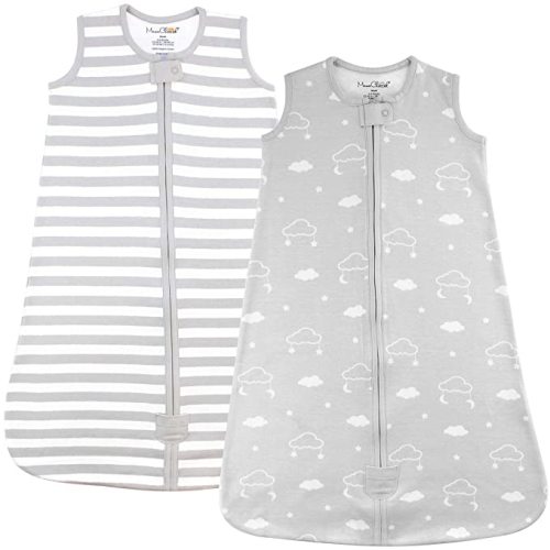 Mama Cheetah Baby Sleep Sack 0.5 TOG, Organic Cotton Baby Wearable Blanket with Two-Way Zipper, Swaddle Transition Baby Sleeping Bag for Newborn Infant Toddler Boy Girl, 6-12 Months