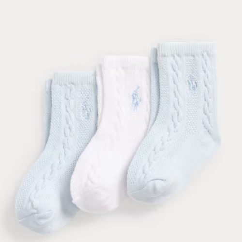 Cable-Knit Ankle Sock 3-Pack
