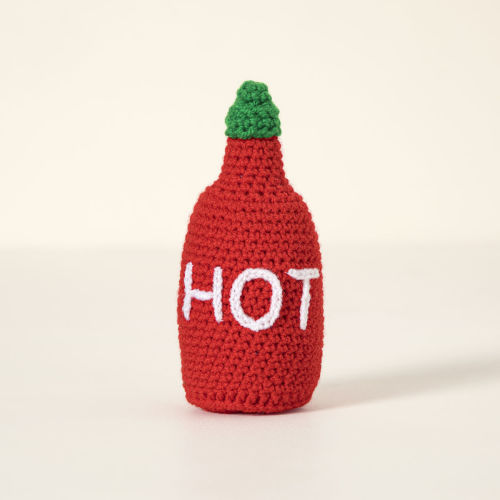 Handmade Hot Sauce Baby Rattle