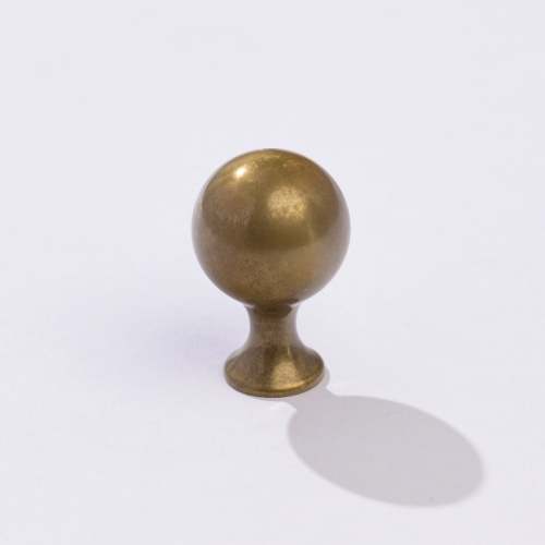 Tides Ball Knob 1 inch - Burnished Brass