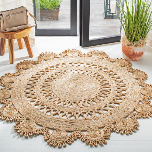 Mistana™ Susana Handwoven Jute Tan Area Rug & Reviews | Wayfair