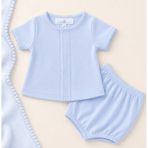 Solid Essentials Diaper Cover Set - Light Blue