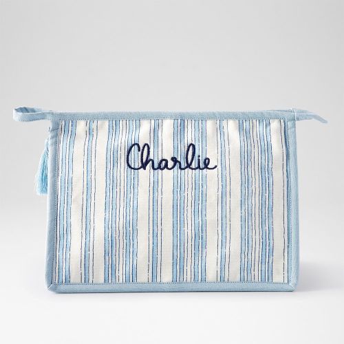 Block Print Canvas Pouch