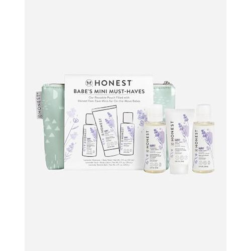 The Honest Company Babe's Mini Must Haves Gift Set, Lavender, 2 fl oz