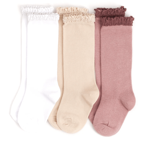 Girlhood Lace Top Knee High Sock 3-Pack