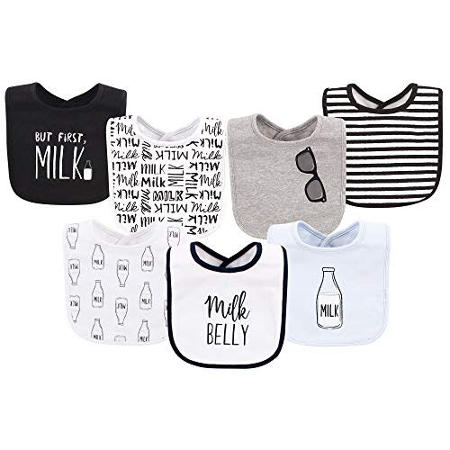 Little Treasure Unisex Baby Cotton Bibs, Milk Belly, One Size
