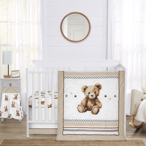 Sweet Jojo Designs Boho Teddy Bear 4 Piece Crib Bedding Set by Sweet Jojo Designs | Wayfair