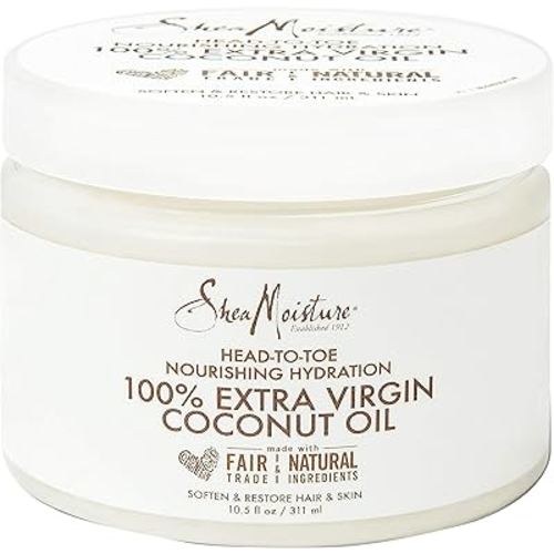 Sheamoisture Head-to-Toe Nourishing Hydration for Dry Skin 100% Virgin Coconut Oil Paraben Free Skin Care 10.5 oz