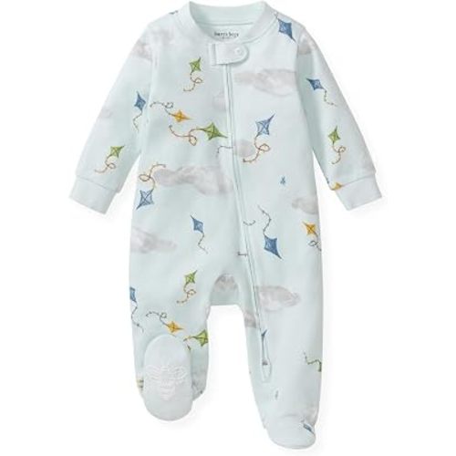 Burt's Bees Baby Boys' Organic Cotton, Sleep and Play Footed Pajamas