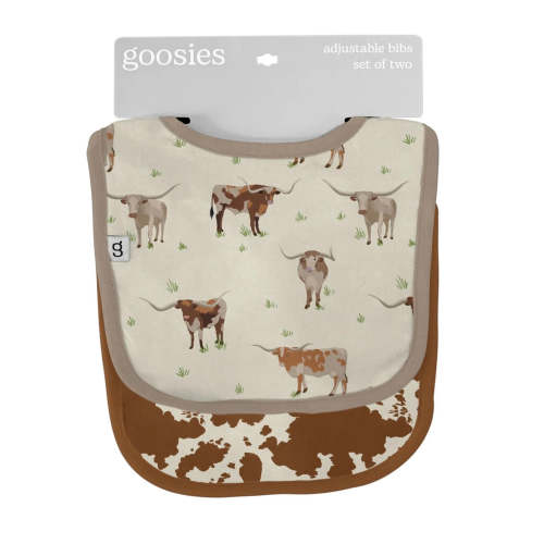 Cattle baby bib set