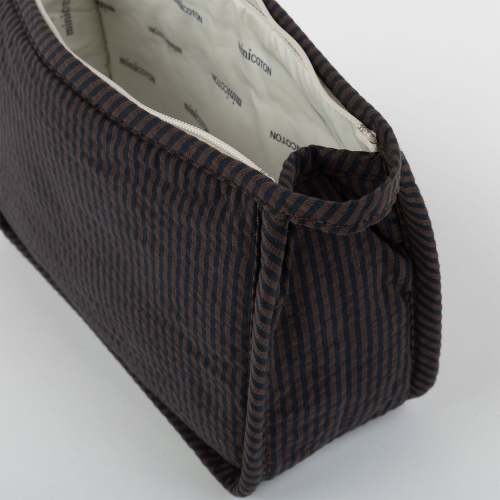 Midi Toiletry Bag Caramel Stripes