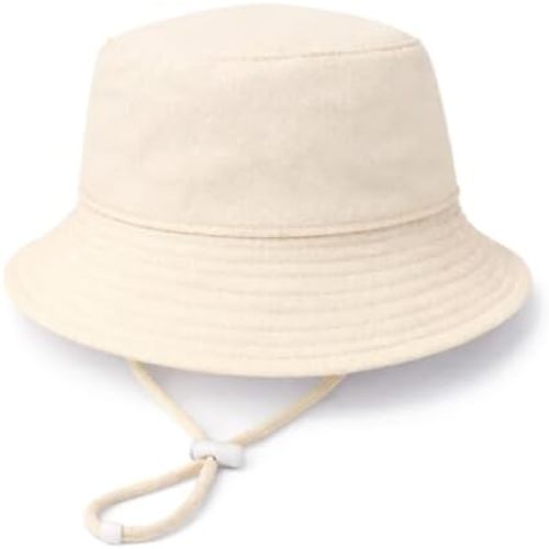 Baby Sun Hat Infant Toddler Summer Bucket Hat, Medical Cotton Yarn Sun Hats for Baby Boys Girls