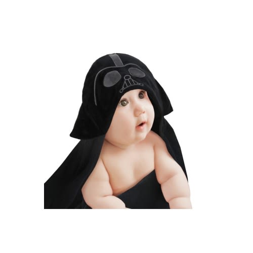 Star Wars Darth Vader Black Luxury Cotton Hooded Baby Bath Towel