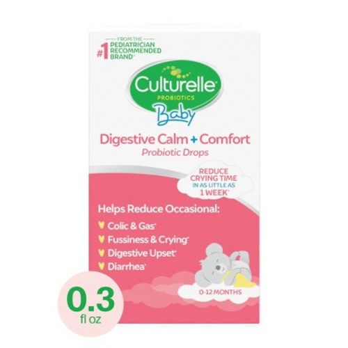 Culturelle Baby Calm + Comfort Probiotic Drops for Colic Reduction for Babies and Infants - 0.29 fl oz