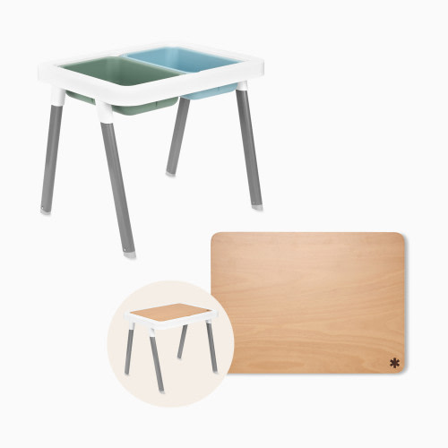 Skip Hop Discoverosity Montessori 3-in-1 Toddler Sensory Table and Wood Table Top
