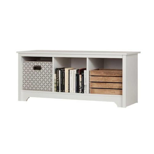 Vito Pure White Storage Bench