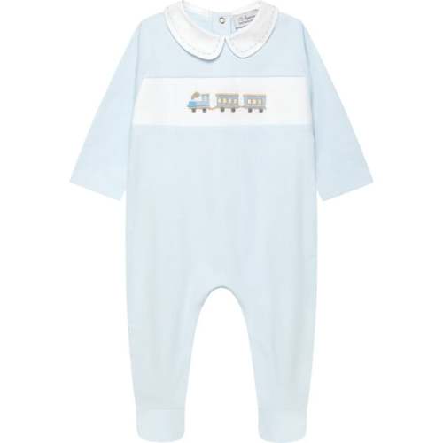 Little Thomas Train All-In-One, Pale Blue - Trotters London | Maisonette