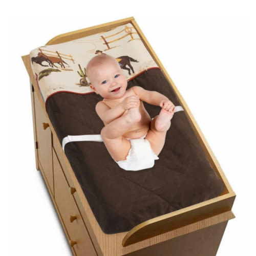 Wild West Cowboy Changing Pad Cover