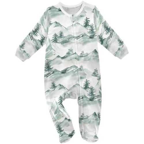 vvfelixl Halloween Pumpkins Orange Lantern Baby Sleepers For Girl Boys Newborn Baby Play One-Piece Footies For 0-24 Months