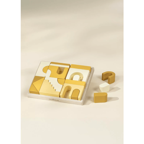 Coco Village Houses Wooden Creative Blocks Set - 21 pcs