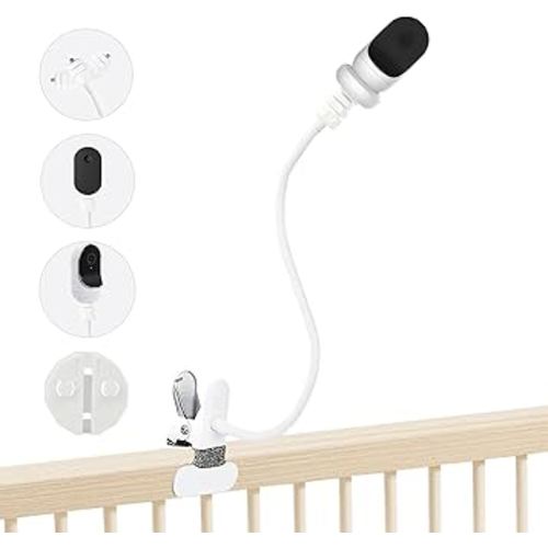 Baby Monitor Mount Holder Compatible with Owlet Dream Sight (Gen 3)/Cam/Dream Duo/Cam 2 /Dream Duo 2 and Other Baby Monitor Camera with 1/4" Threaded Hole, 16 inches Flexible Clip Mount