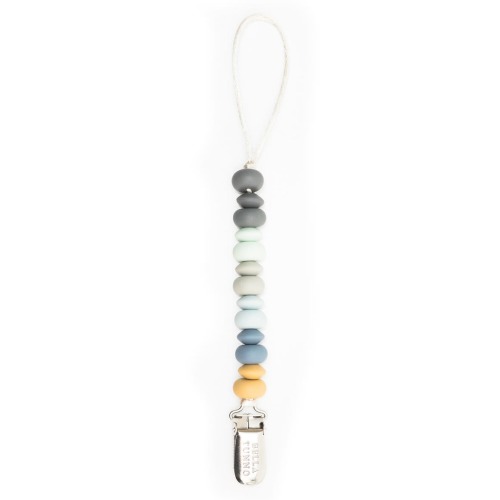 Silicone Bead Pacifier Clip, One Size