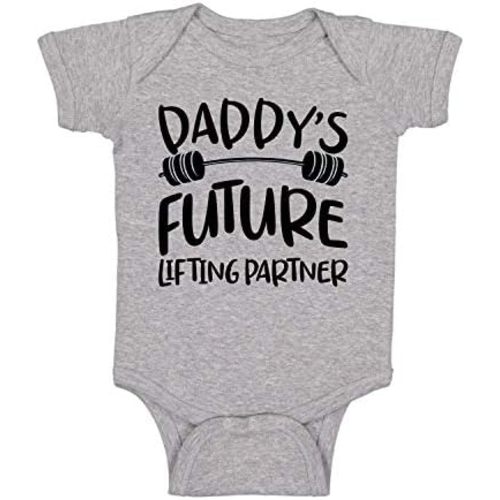 Daddy's Future Lifting Partner - Funny Baby Essentials Bodysuit - Baby Girl Clothes Boy Romper