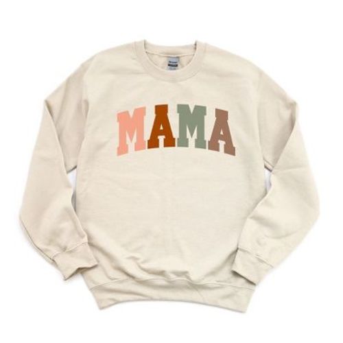 Simply Sage Market Women's Graphic Sweatshirt Mama Block Colorful Bold