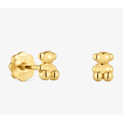 Bold Bear Earrings in 18K solid gold