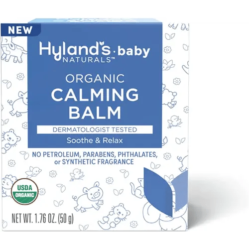 Hyland's Baby Organic Calming Balm, Soothe and Relax, With Organic Lavender, Eucalyptus, and Bergamot Fruit Oil, Safe and Gentle, Dermatologist Tested, 1.76 oz.
